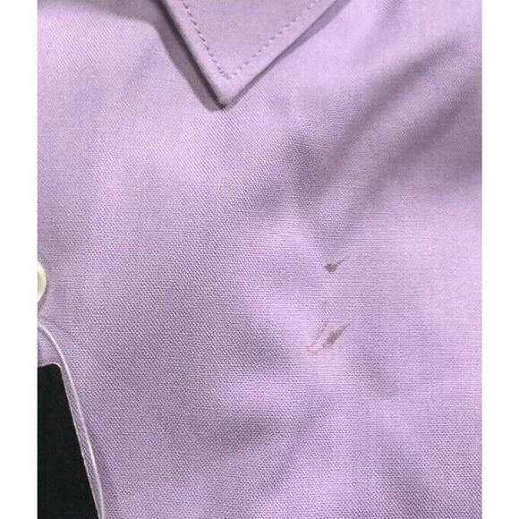 Nordstrom men's 14.5 Purple Regal 100% Cotton Extra Trim Fit‎ Wrinkle Resistant - Picture 3 of 4